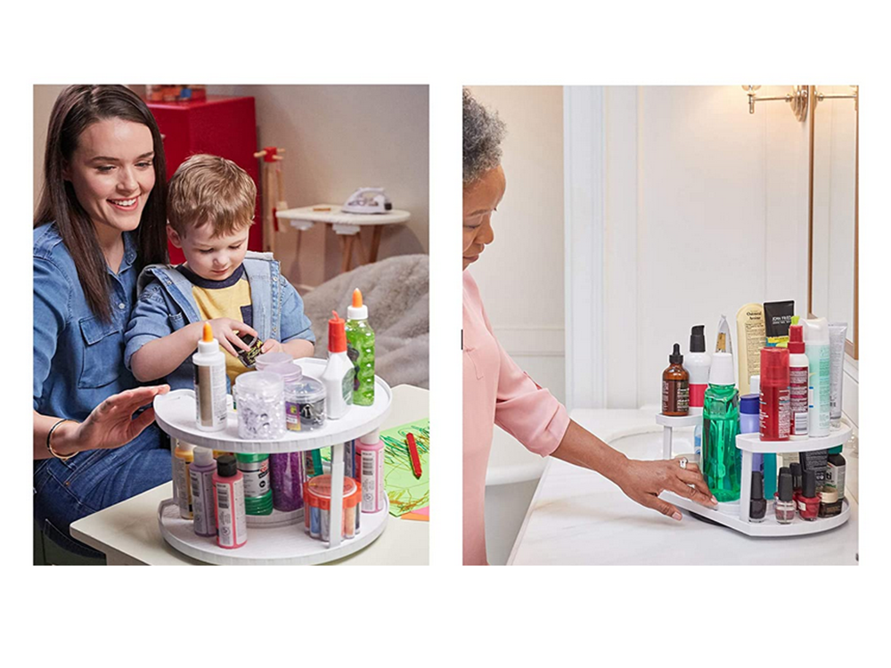 Rotating Spice and Small Items Organizer, Adjustable Height