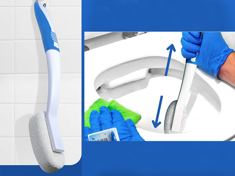 Pumice Stone Cleaning Brush for Bathroom and Toilet, 31 cm