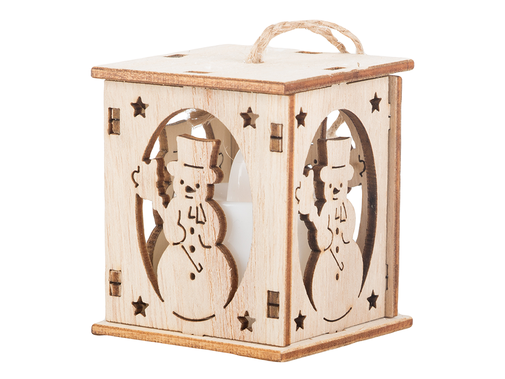 Wooden Lantern, Christmas Tree Decoration