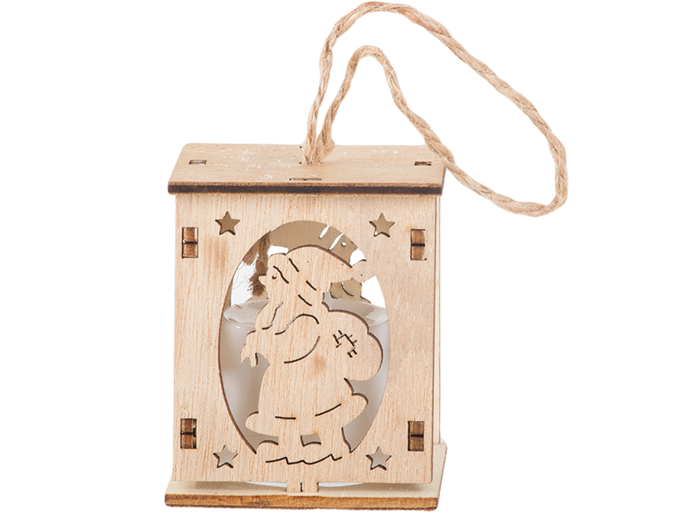 Wooden Lantern, Christmas Tree Decoration