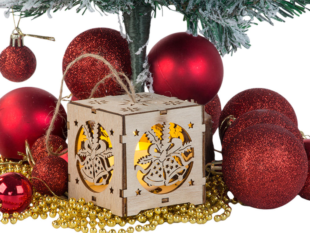 Wooden Lantern, Christmas Tree Decoration
