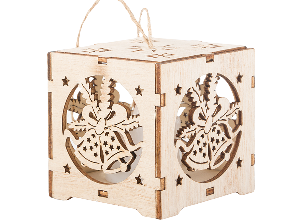 Wooden Lantern, Christmas Tree Decoration