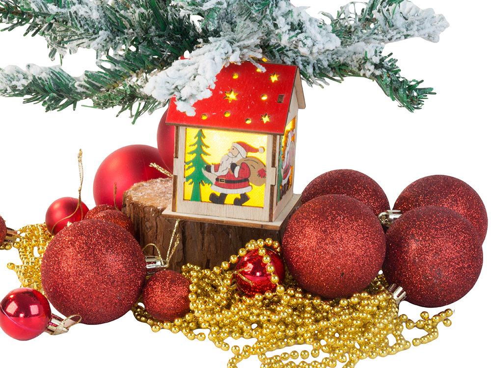 Wooden Lantern, Christmas Tree Decoration