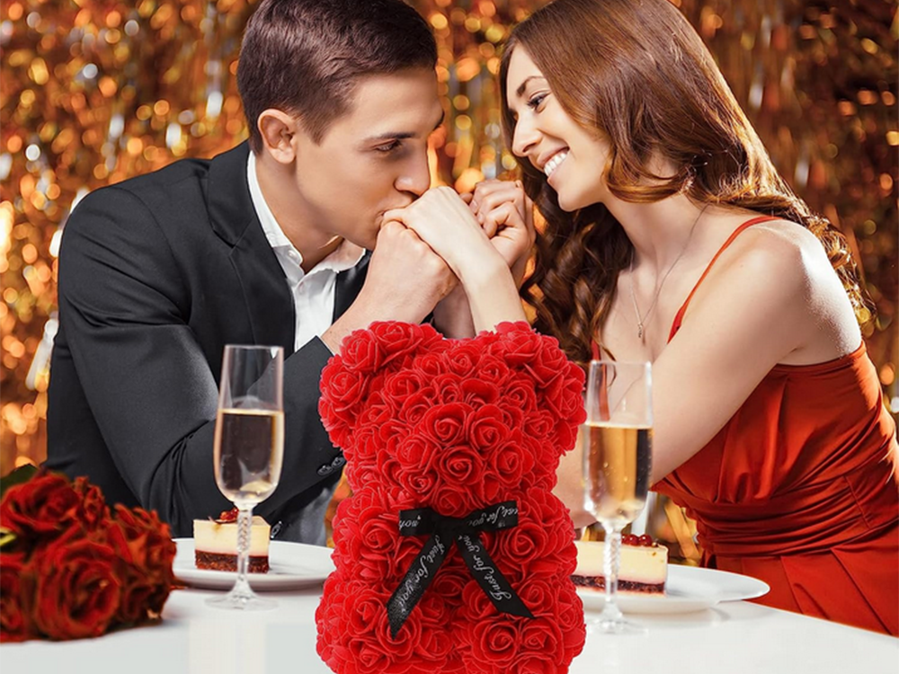 Sarkanu rožu lācis, Labākā dāvana | Red Rose Teddy Bear