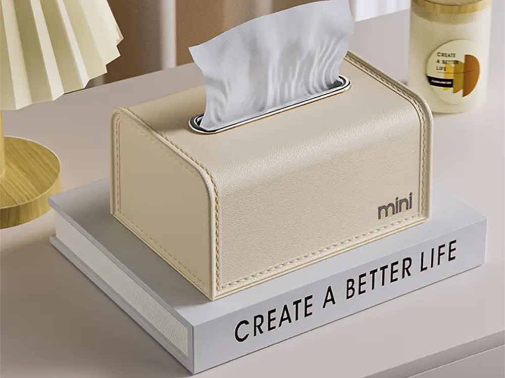 Elegant Tissue Box Dispenser with Spring Support