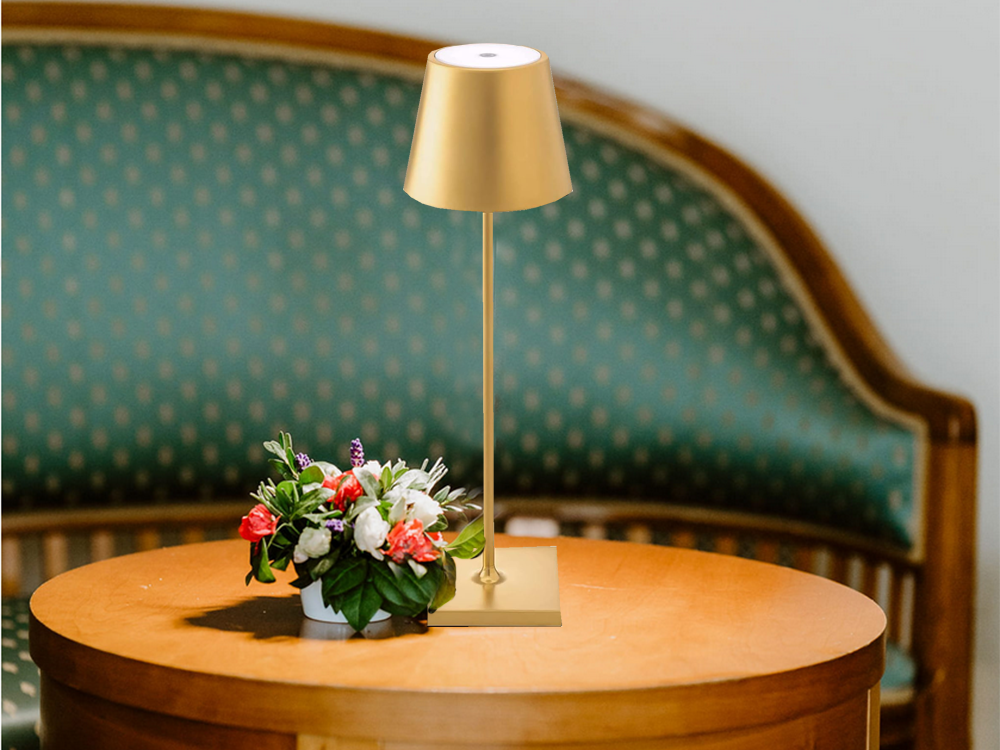 Touch Bedside Night Lamp, Gold
