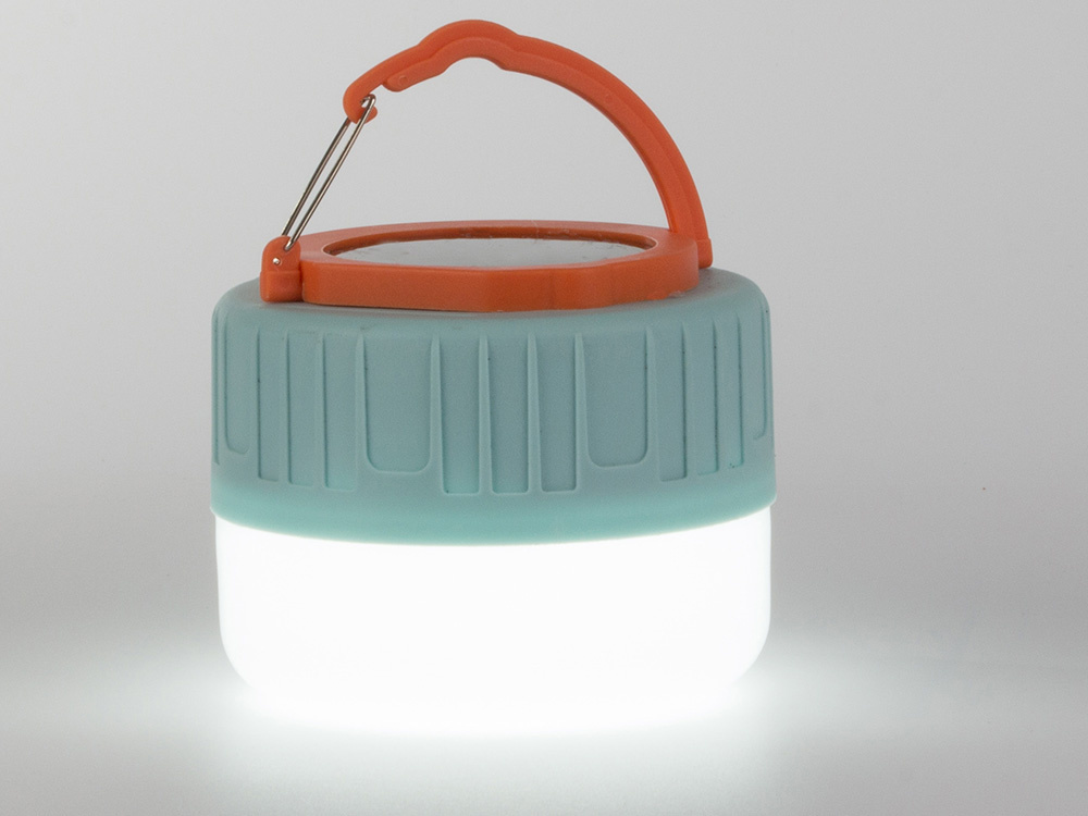 Saules enerģijas LED kempinga lampa ar USB (1)