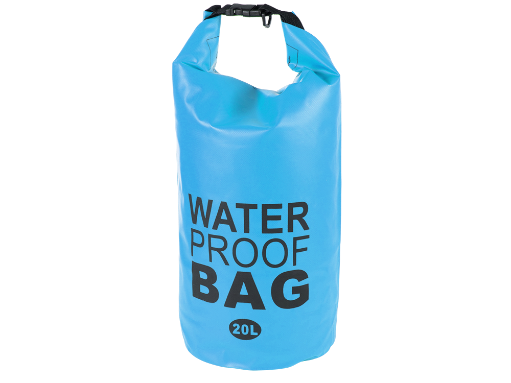 Waterproof Dry Bag / Backpack 20L, Light Blue