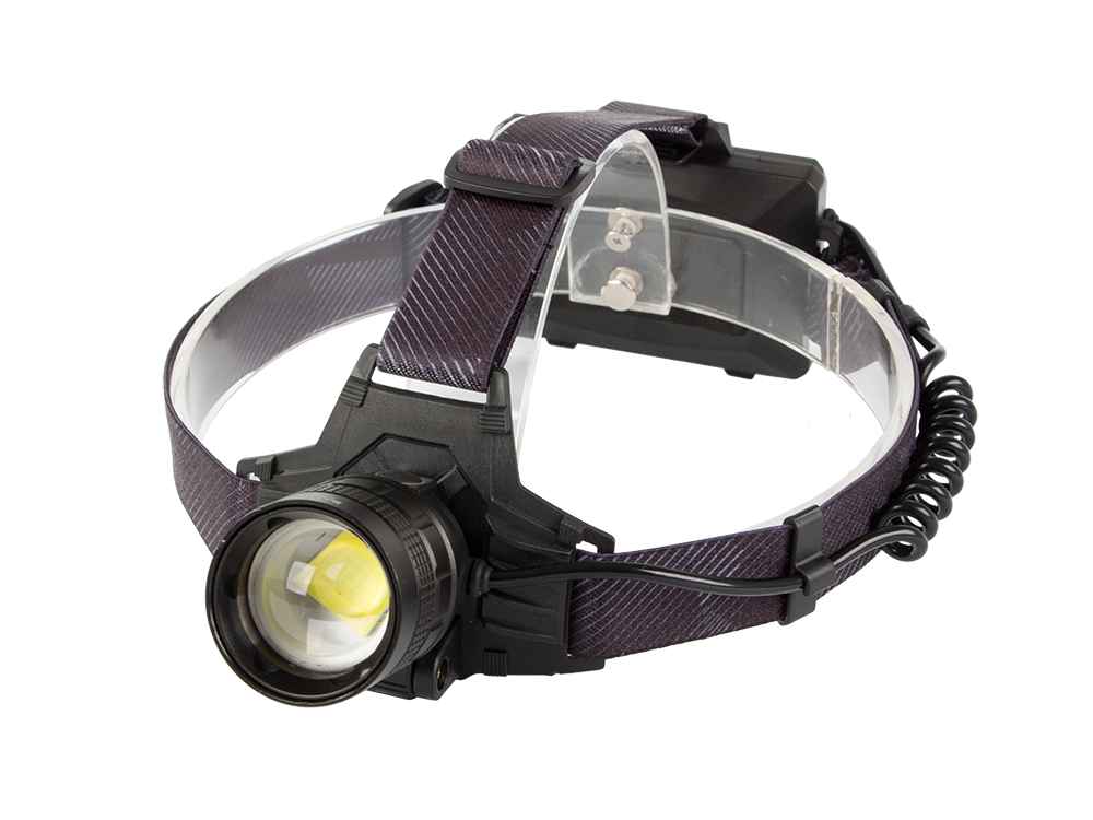 Bailong XHP160 LED headlamp with power bank and zoom, model 8076-3
