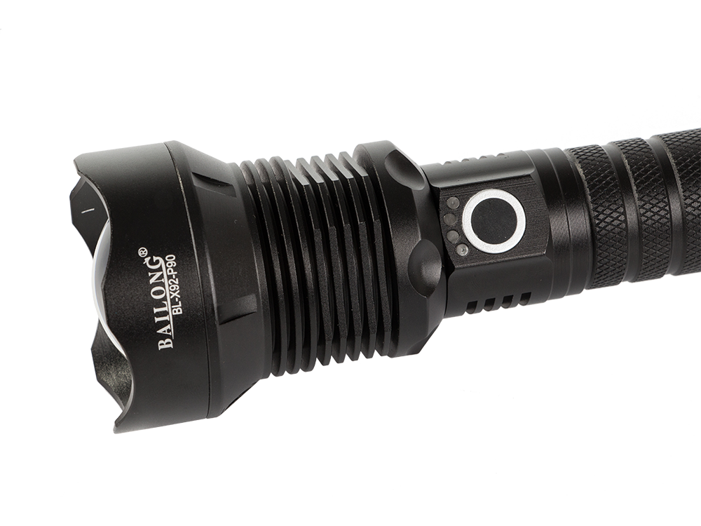 Тактический военный фонарь Bailong X92 CREE XHP90, 1000м, зум