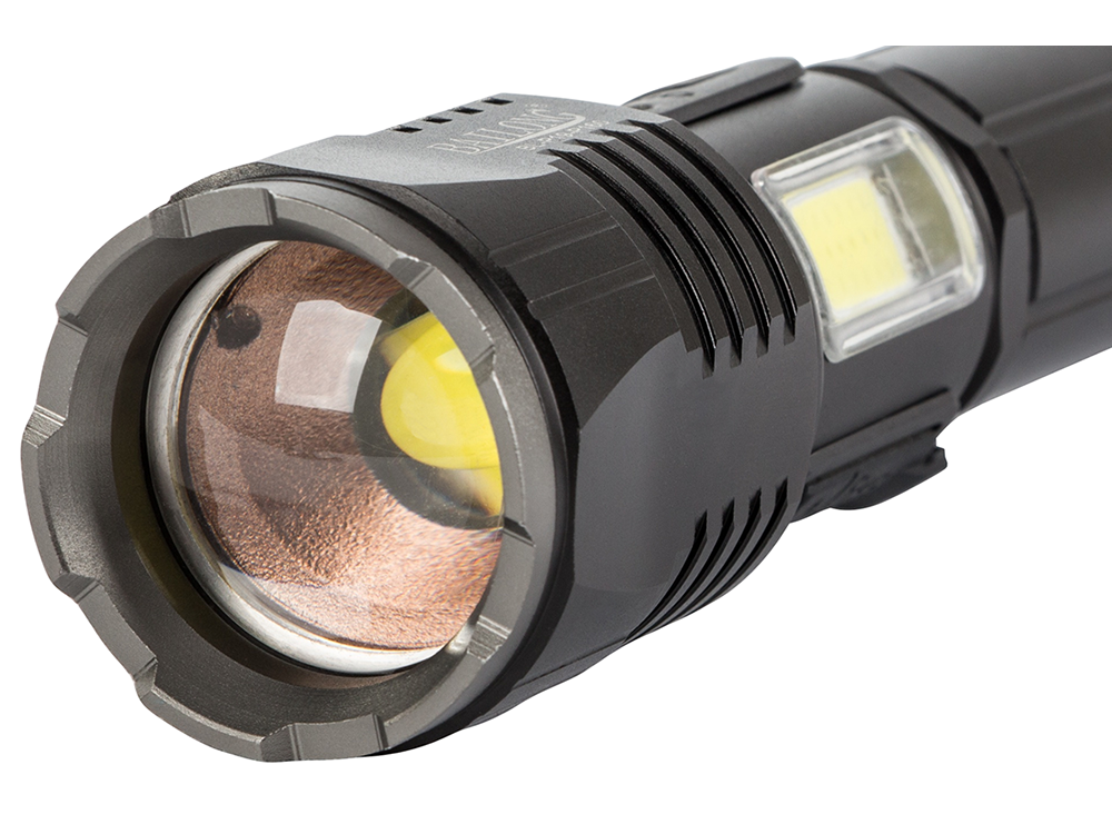 Bailong P19 Tactical LED Flashlight CREE XHP160, COB, Power Bank Function