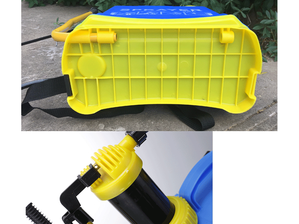 Backpack Garden Pressure Sprayer with Nozzles, 16L, Blue