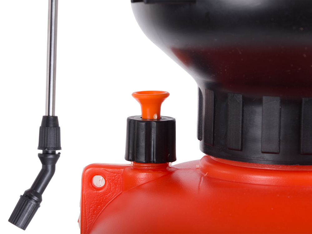 Pressure Sprayer 5L with Long Lance and Shoulder Strap, Orange