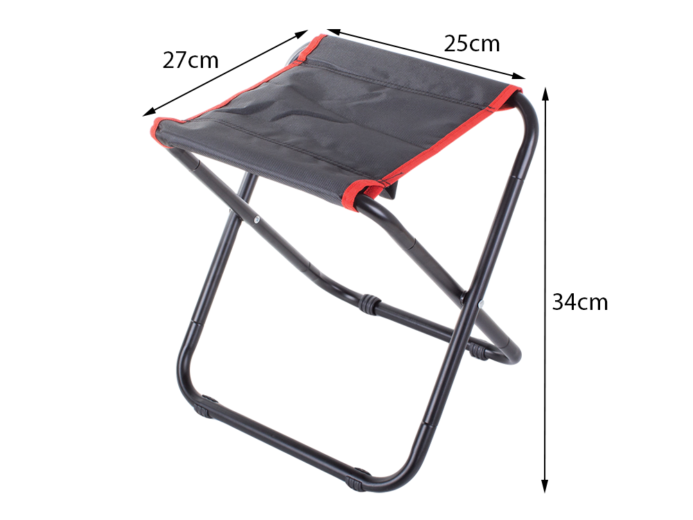 Folding Camping and Fishing Chair, Black