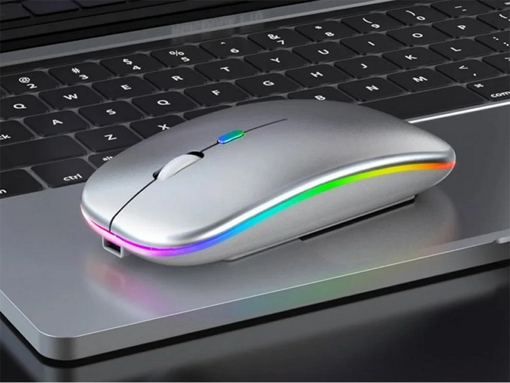 Беспроводная оптическая мышь Slim 2.4 GHz / Bluetooth, белая