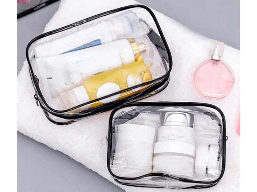 Clear Toiletry Bag Set 3-in-1 Travel Organizer for Flights