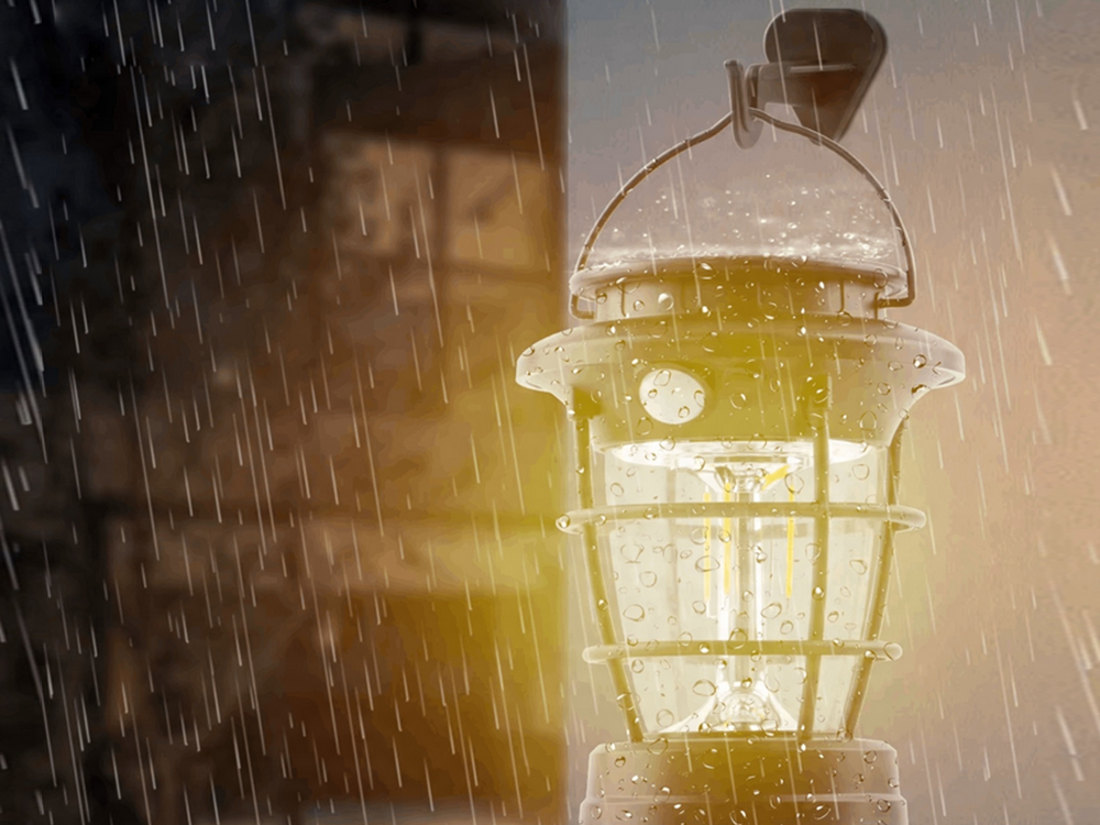 Solar LED Camping Lantern and Garden Light with USB and Motion Sensor