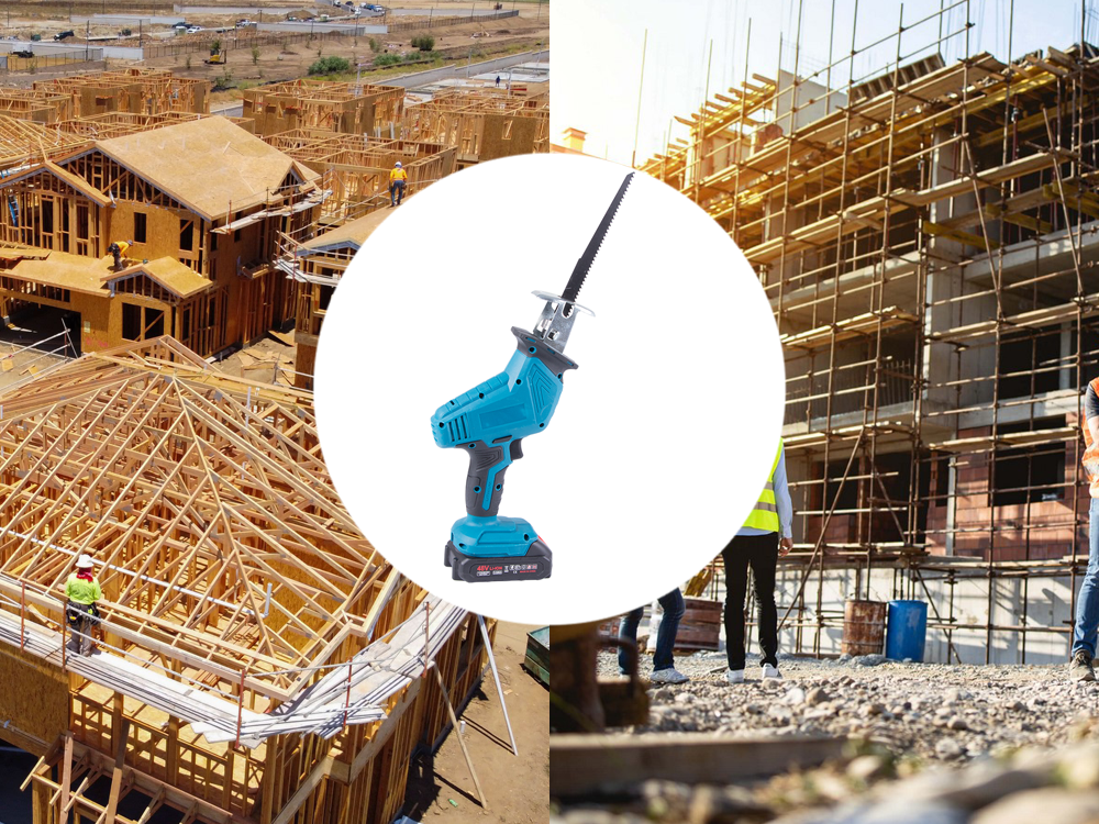 Akumulatora zobenzāģis ar 2 akumulatoriem un 4 asmeņiem