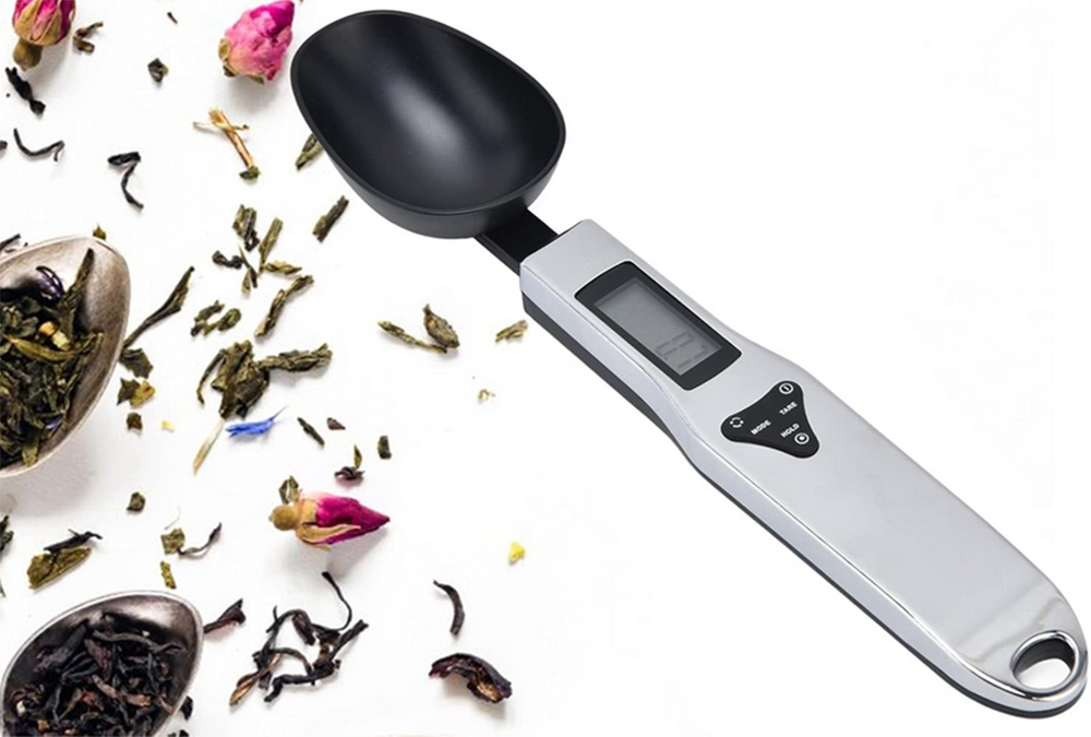 Electronic Kitchen Spoon Scale with LCD Display, 500g, Black