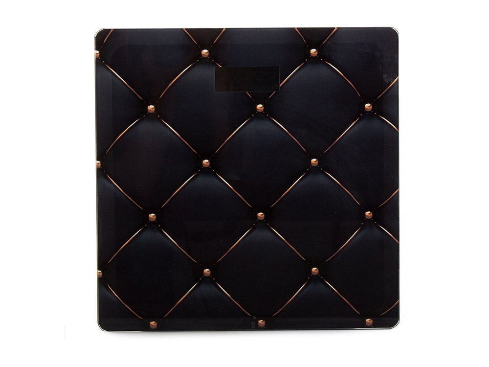 Elektroniskie vannas istabas svari 180 kg ar LCD displeju, melni ar zeltu (2)