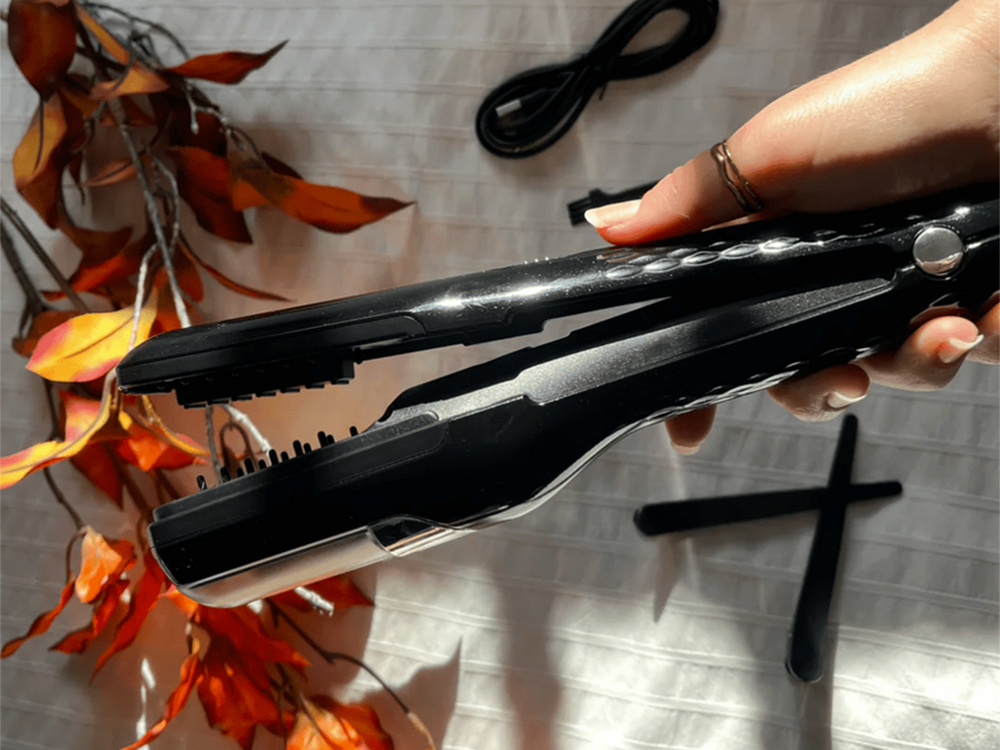 USB Split End Trimmer for Precise Hair Styling, Black