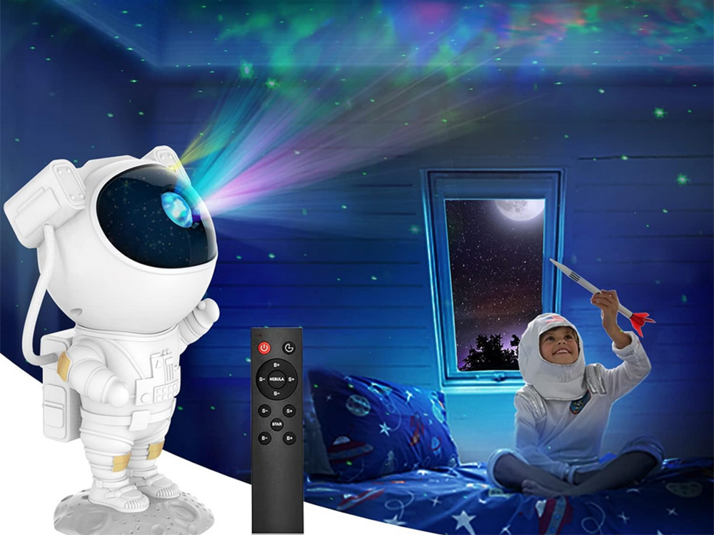 Astronaut Star Projector Galaxy Night Light LED Sky Lamp with Remote
