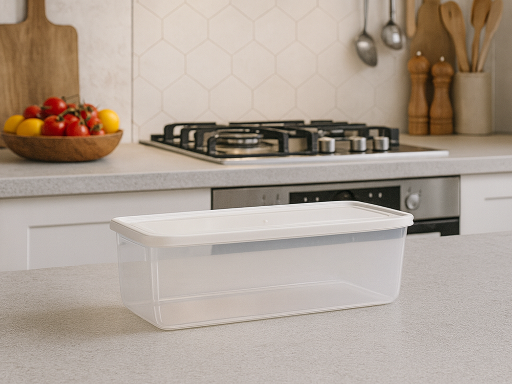 Food Storage Container 2.8L with Lid, Kitchen and Fridge Organizer Bin