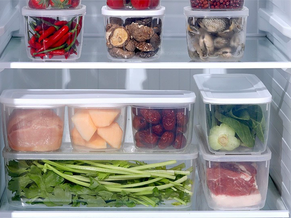 Food Storage Container 2.8L with Lid, Kitchen and Fridge Organizer Bin