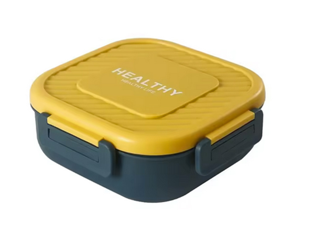 Bento Lunch Box with 3 Compartments and Utensils for Adults & Kids, Leakproof, green