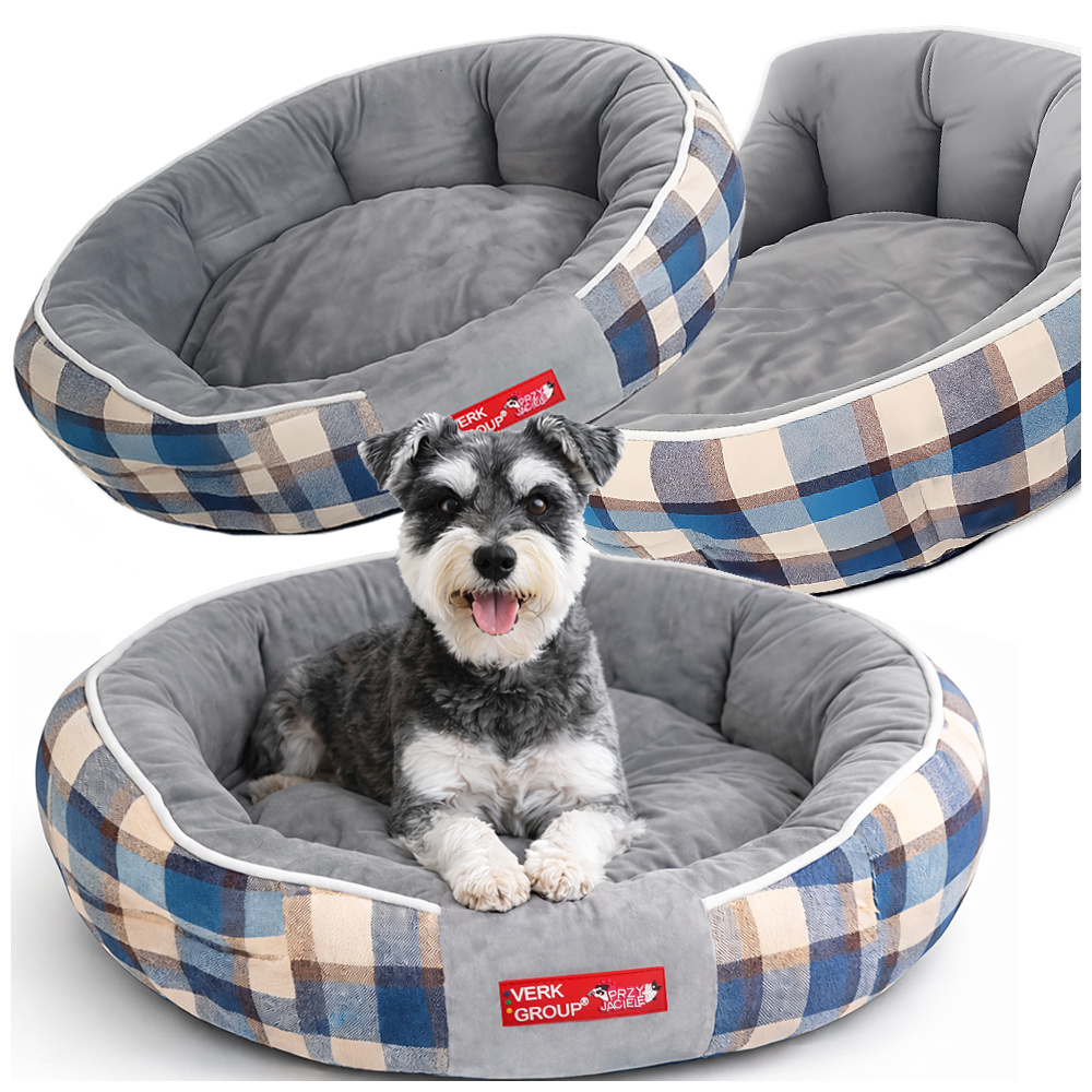 Soft Dog Bed Verk Group Fluffy Comfortable Lounger for Small Medium Dogs