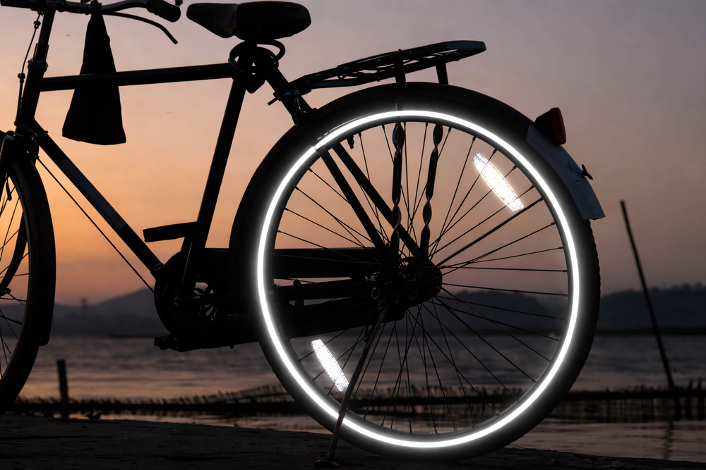 Reflective Safety Tape 8m Self-Adhesive Roll for Bikes, Cars, and Motorcycles