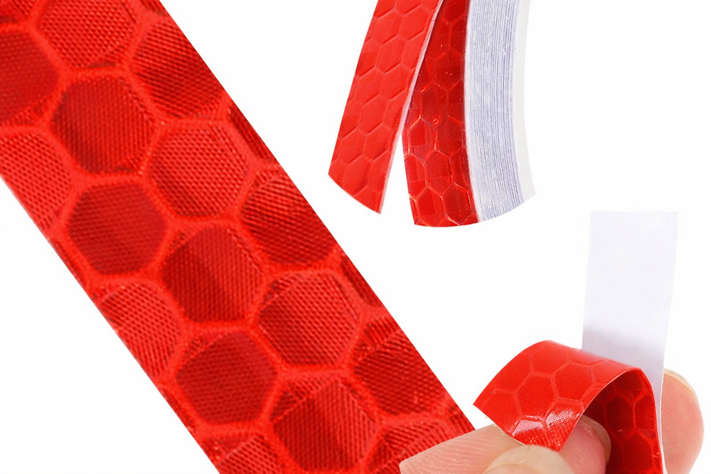 Reflective Safety Tape 8m Self-Adhesive Roll for Bikes, Cars, and Motorcycles