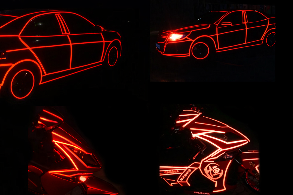 Reflective Safety Tape 8m Self-Adhesive Roll for Bikes, Cars, and Motorcycles
