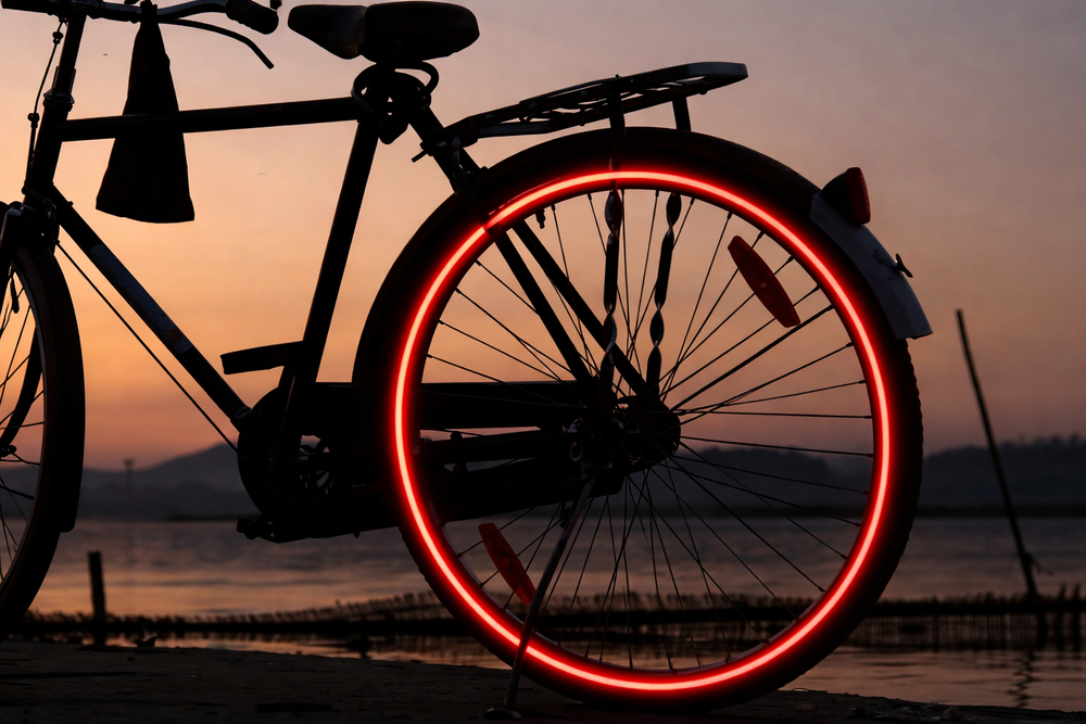 Reflective Safety Tape 8m Self-Adhesive Roll for Bikes, Cars, and Motorcycles