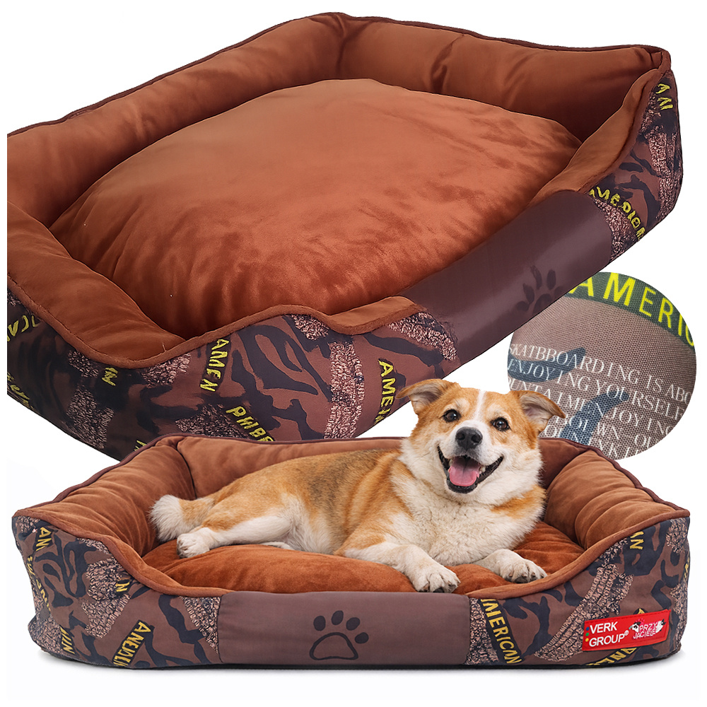 Plush Sofa Dog Bed for Medium Dogs, Comfortable and Fluffy Pet Lounger Couch
