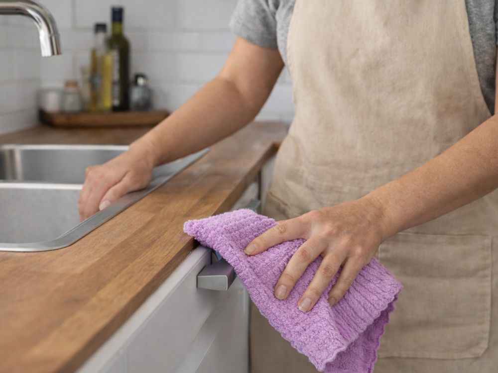 Absorbent Microfiber Cleaning Cloths 5-Pack 30x30 cm, Multicolor