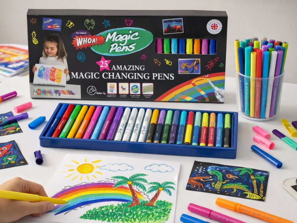 Magic Color Changing Markers Set 25 Pieces Creative Kids Art Pens, Multicolor