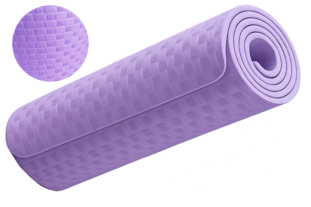 Thick Exercise and Yoga Mat 190x90cm for Home Workouts, Purple