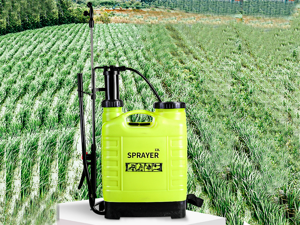 Manual Backpack Garden Pressure Sprayer 12L, yellow