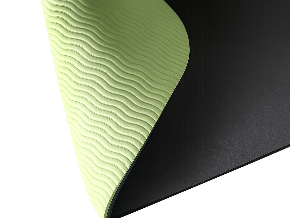 Premium Yoga and Exercise Mat with Carrying Strap 183cm, Green
