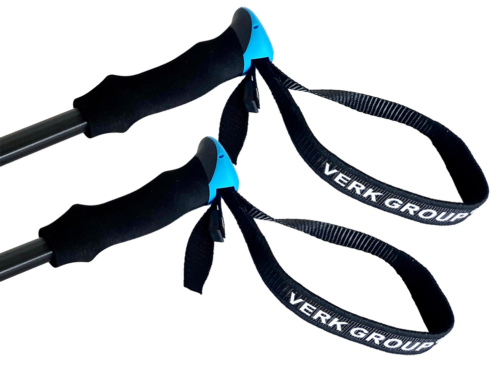 Trekking Poles Nordic Walking Sticks Verk Group Set, Black