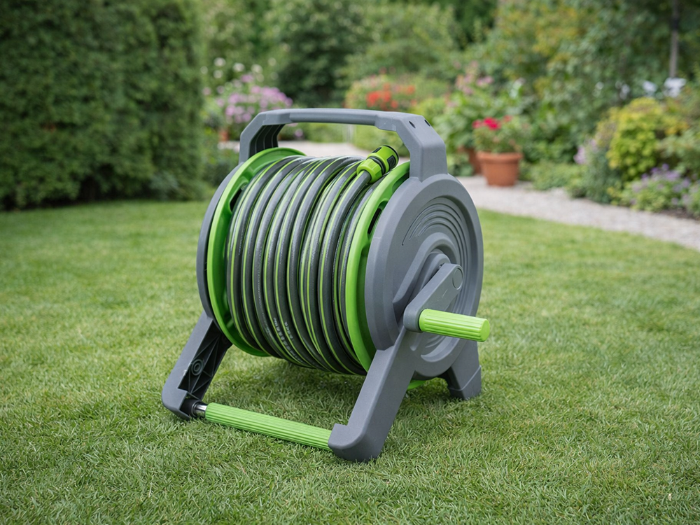 Garden Hose on Reel 40m 4-Layer Reinforced DIVO