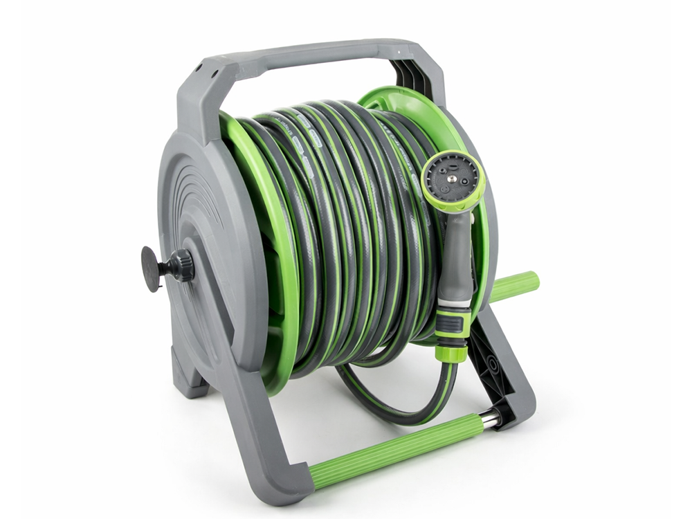Garden Hose on Reel 40m 4-Layer Reinforced DIVO