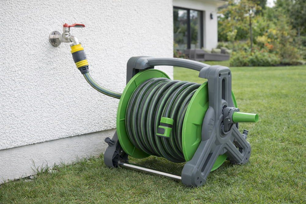 Retractable Garden Hose Reel 20m Half Inch 4-Layer DIVO