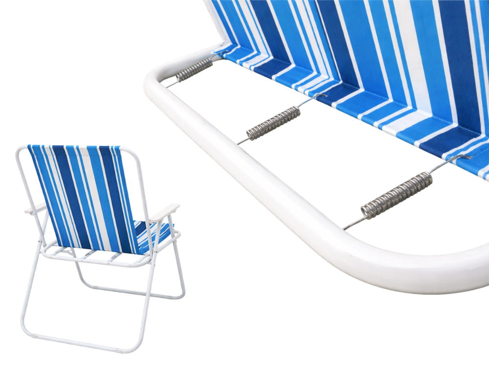 Lightweight Folding Camping Chair with Backrest 100 kg, Multicolor