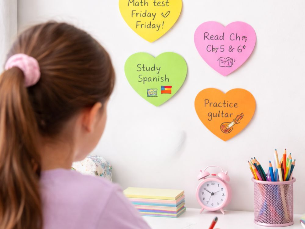 Heart-Shaped Sticky Notes Memo Pad 100 Pcs, mixed colors