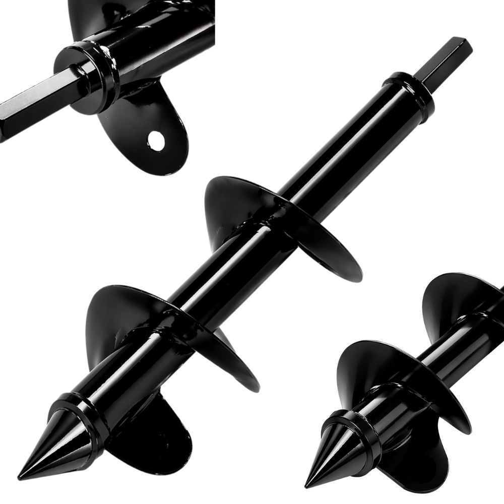 Garden Auger Drill Bit for Planting 30x8cm, Black