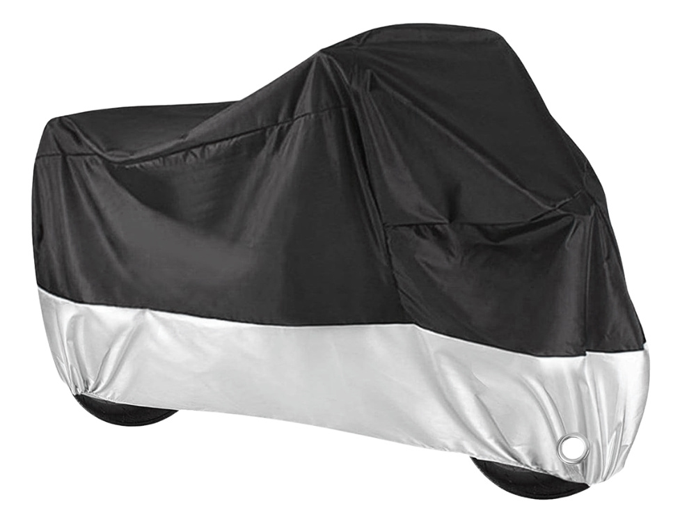 Waterproof Motorcycle and Bicycle Cover XL 215x130 UV Protection, Silver