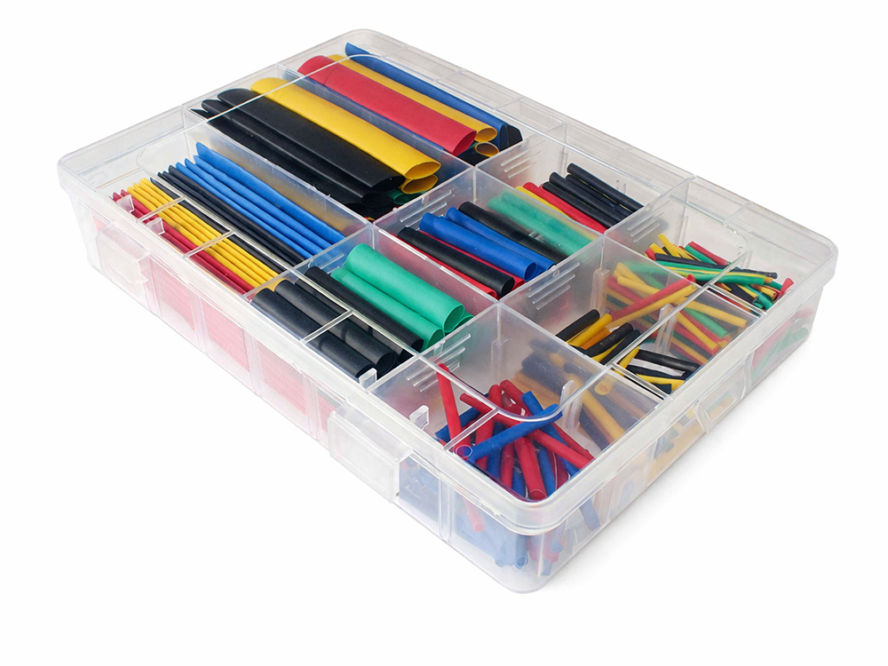 Heat Shrink Tubing Kit for Wire Insulation, 348 Pcs, Assorted Colors
