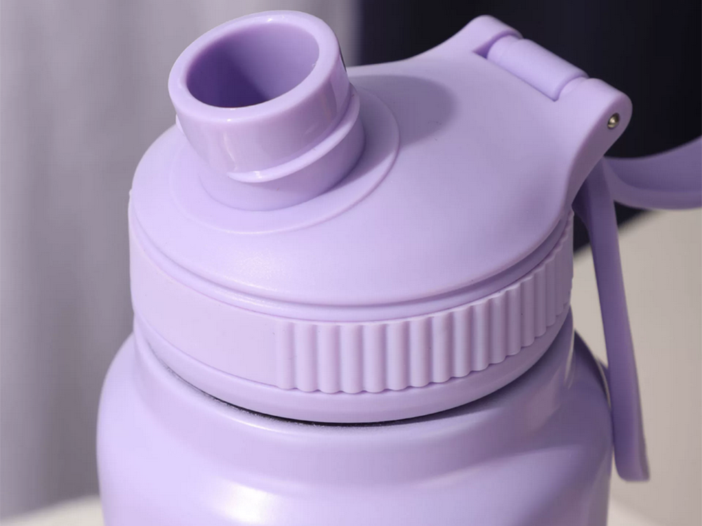 Thermos / Thermal Mug with Handle, 700ml, Purple